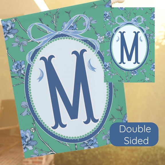 Garden Flag Custom Flag Monogram Banner Personalized House Decor V283, 12x18 POLE NOT INCLUDED