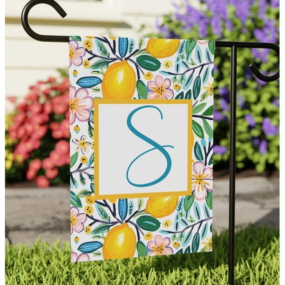 Garden Flag Custom Flag Personalized Lemon Banner V297, 12x18 POLE NOT INCLUDED