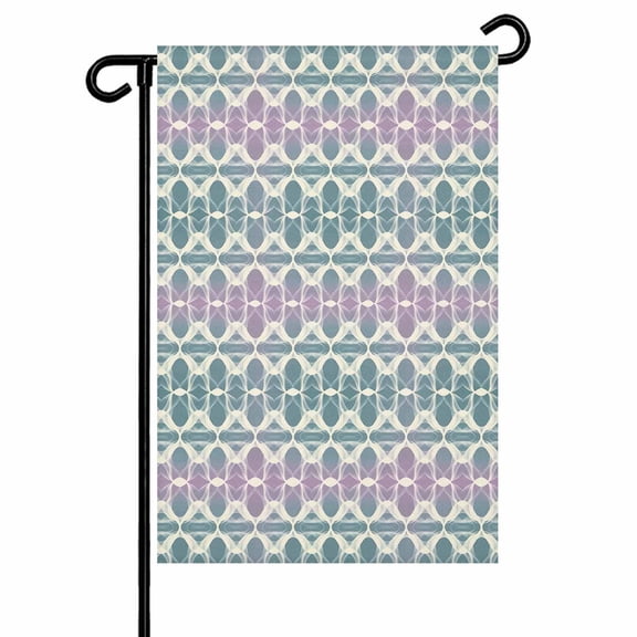 Garden Flag Double-Side Printed House Flag Abstact Wave Yard Flag Geometric Welcome Banner Decor Outdoor Holiday Decorations 12*18in
