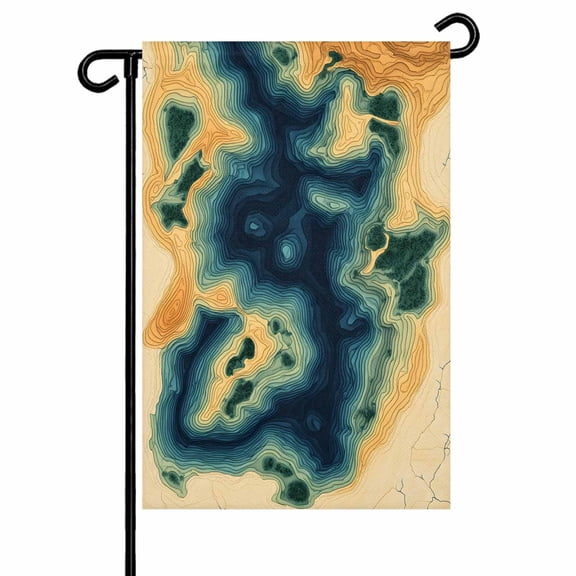 Garden Flag Double-Side Printed House Flag Abstract Art Yard Flag Impressionist Style Welcome Banner Decor Outdoor Holiday Decorations 28*40in