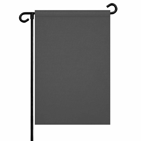 Garden Flag Double-Side Printed House Flag Dark Grey Pattern Yard Flag Pure Colour Welcome Banner Decor Outdoor Holiday Decorations 12*18in
