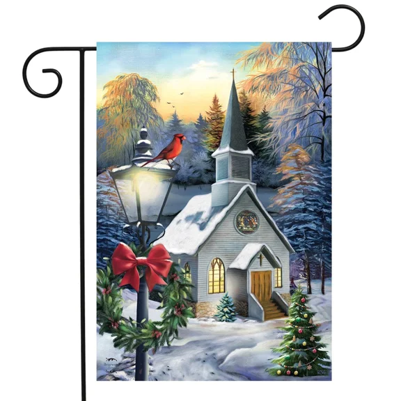 Garden Flag Double Sided Come All Ye Faithful Religious Christian Winter Christmas Holiday Seasonal Outdoor Yard Decor for Home Welcome Festive Display