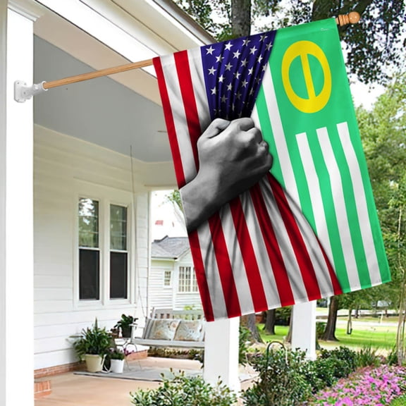 Garden Flag Ecology On American, Environmental Awareness, 12x18 POLE NOT INCLUDED