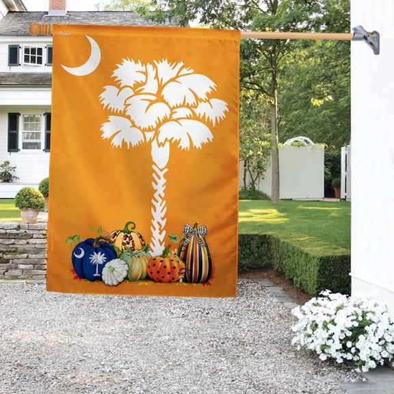 Garden Flag Fall In South Carolina State, Seasonal Pride, 12x18 POLE NOT INCLUDED