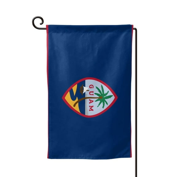 Garden Flag Flag Of Guam Double Sided Small Yard Holiday Garden Flag for Outside Decor 12.5x18 Inch Square