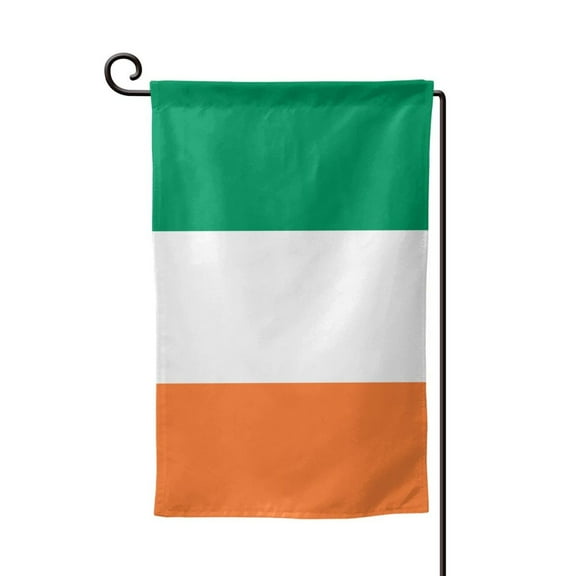 Garden Flag Flag Of Ireland Double Sided Small Yard Holiday Garden Flag for Outside Decor 12.5x18 Inch Square