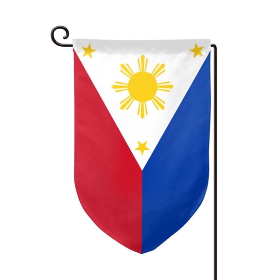 Garden Flag Flag Of The Philippines Double Sided Small Yard Holiday Garden Flag for Outside Decor 12.5x18 Inch Fillet