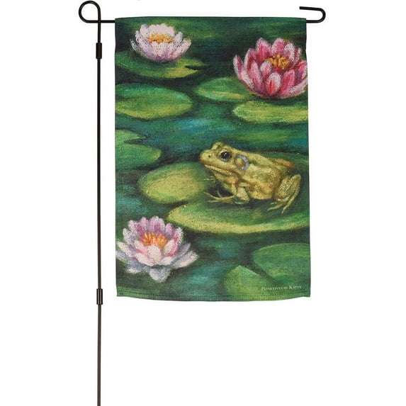 Garden Flag - Frog