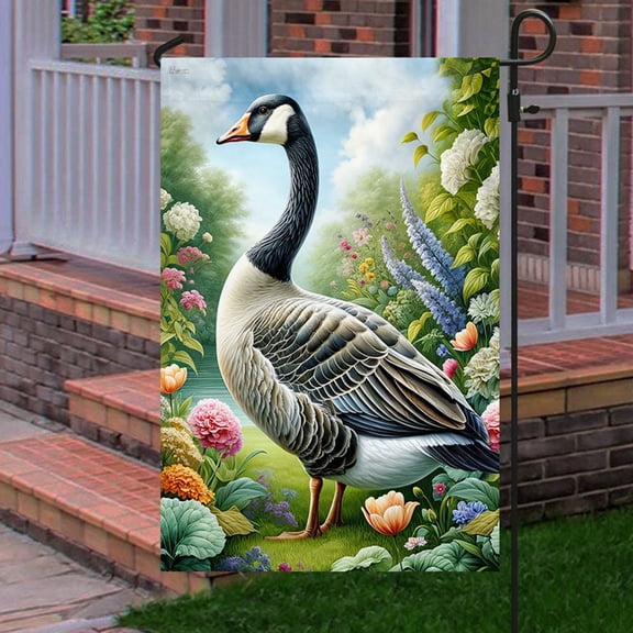 Garden Flag Goose Natural Life Farm, Rural Lifestyle, 12x18 POLE NOT INCLUDED