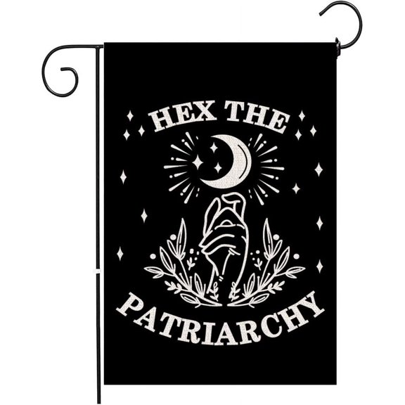 Garden Flag Hex The Patriarchy Yard Flags ,Vertical Double Side Yard Flag Outdoor Flag Farmhouse Decoration 12.5 x 18 Inch