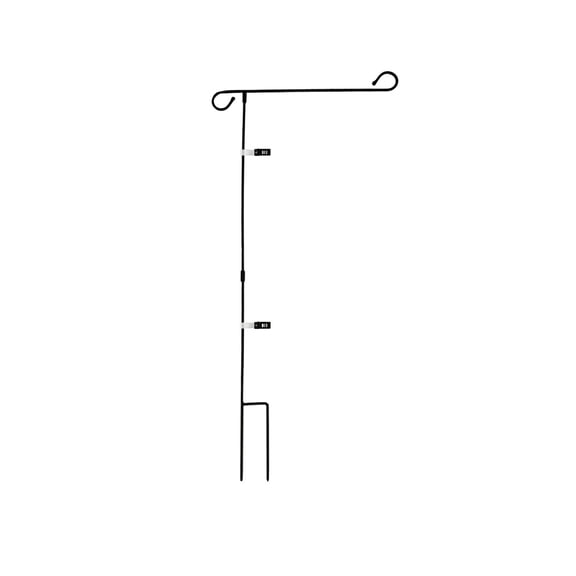 Garden Flag Holder Pole with Ground Nail, Heavy Duty Stable Metal Weather Proof Flag Holders, for Courtyards, Patios, Flower Beds or Entrances