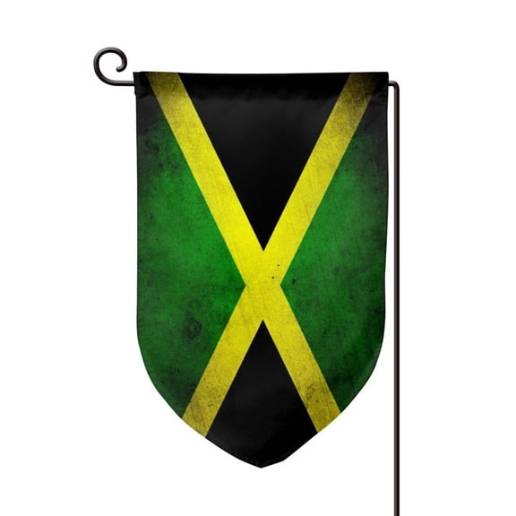 Garden Flag Jamaican-Flag Double Sided Small Yard Holiday Garden Flag for Outside Decor 12.5x18 Inch Fillet