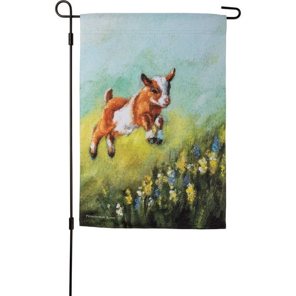 Garden Flag - Jumping Goat
