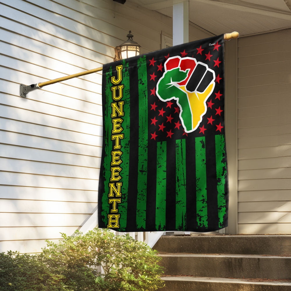 Garden Flag Juneteenth African On American, Black History Celebration, 12x18 POLE NOT INCLUDED