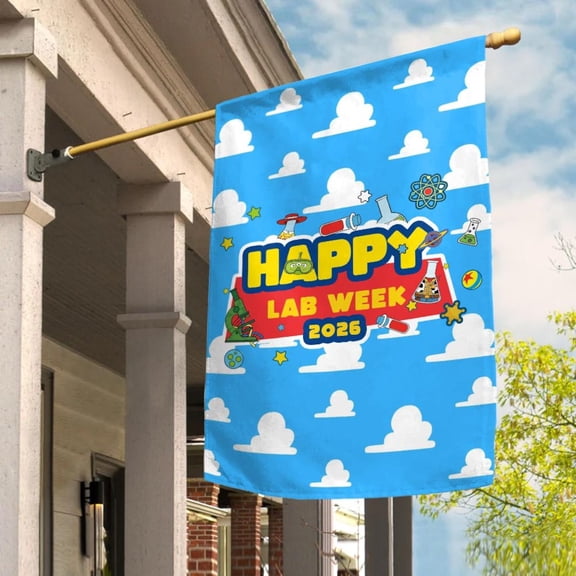 Garden Flag Lab Week Medical Tech Clinic Story Scientist Group Porch Accessory V19, 12x18 POLE NOT INCLUDED