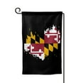 thumbnail image 1 of Garden Flag Maryland Flag Heart Double Sided Small Yard Holiday Garden Flag for Outside Decor 12.5x18 Inch Square, 1 of 7