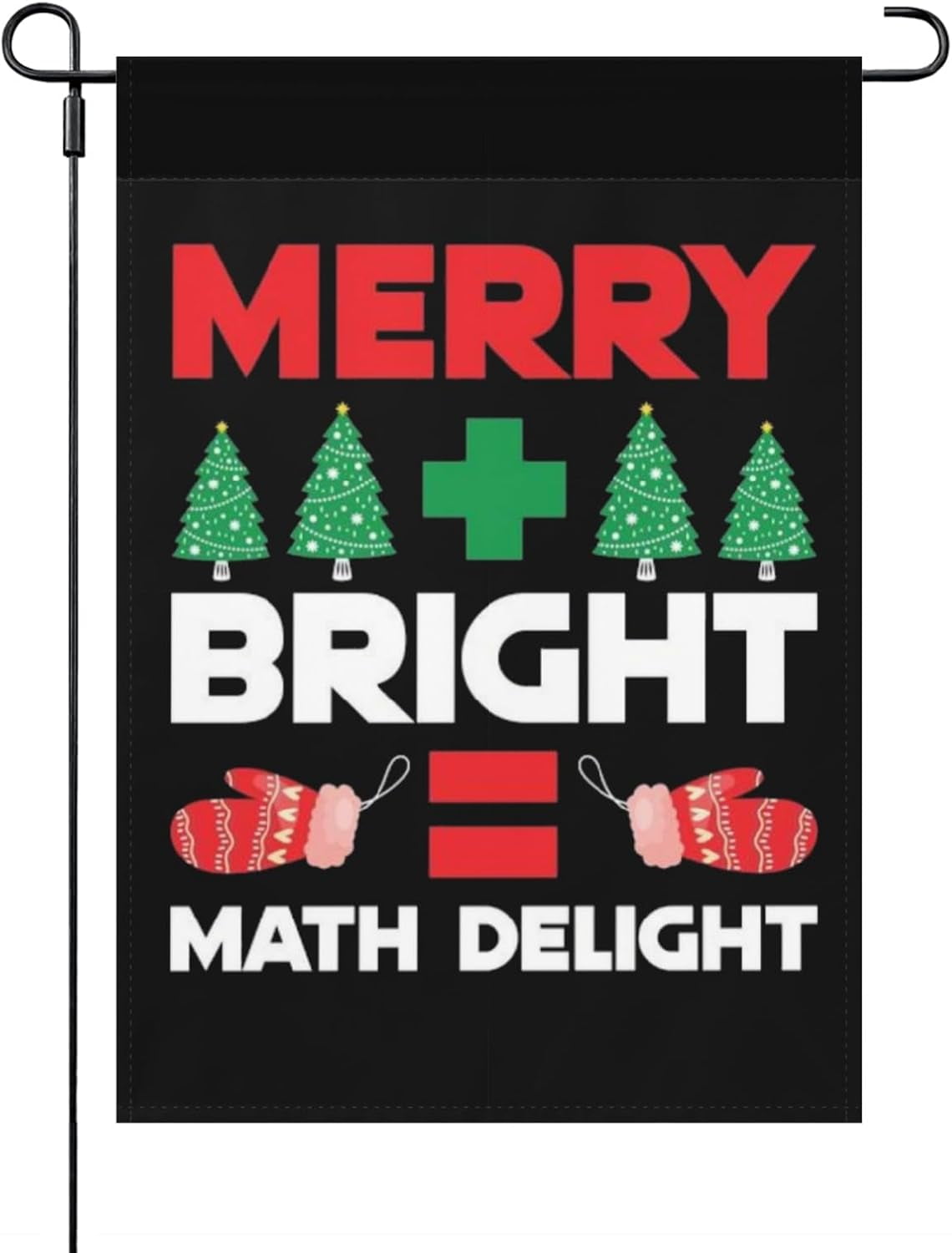 Garden Flag Merry Bright Math Delight Yard Flag Double ...
