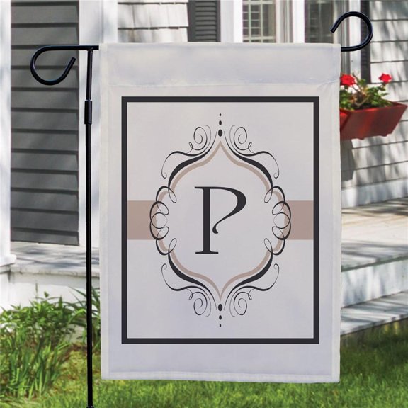 Garden Flag Monogram Personalized Flag Family Welcome Sign Wedding Housewarming Custom Spring Decor V221, 12x18 POLE NOT INCLUDED