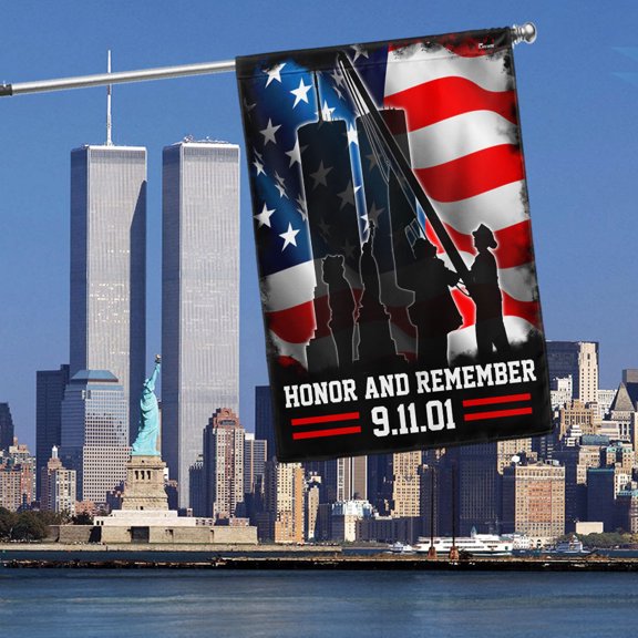 Garden Flag Never Forget 911 Patriot Day Honor and Remember, Remembrance, 12x18 POLE NOT INCLUDED