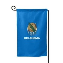 Garden Flag Oklahoma Flag Double Sided Small Yard Holiday Garden Flag for Outside Decor 12.5x18 Inch Square