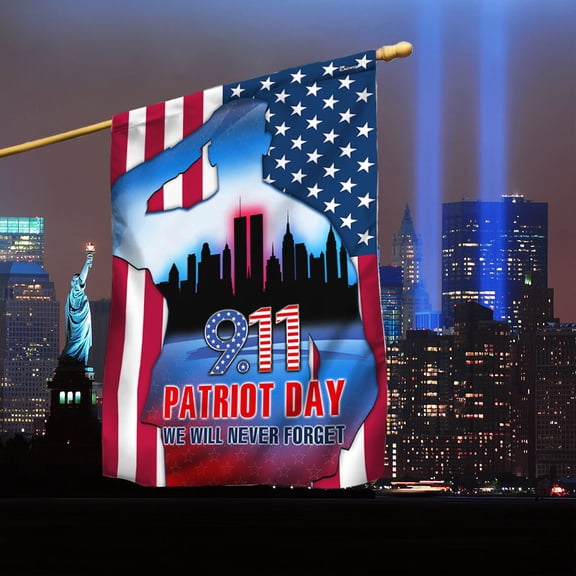 Garden Flag Patriot Day 911 September 11 9/11 Never Forget, Remembrance, 12x18 POLE NOT INCLUDED
