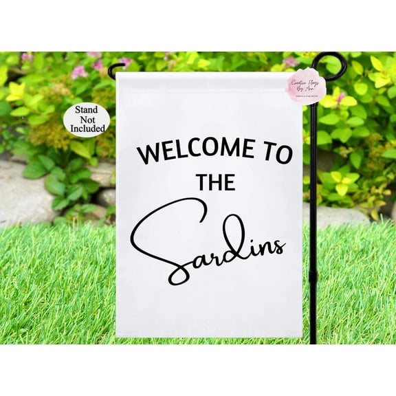 Garden Flag Personalized Family Name Flag Welcome Home Decor V402, 12x18 POLE NOT INCLUDED