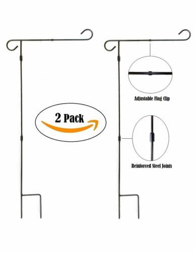 Garden Flag Pole Stand - 2 Pack - 36" Tall by 17.5" Wide