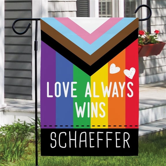 Garden Flag Pride Personalized Flag Custom Pride Trans Pride Month Decor V177, 12x18 POLE NOT INCLUDED