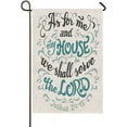 thumbnail image 1 of Garden Flag Quote Small Yard Flag 12X18 Inch Fade Resistant Double Sided Vertical Great For Holiday Outdoor Decoration As For Me And My House We Shall Serve Hope Faith Pray, 1 of 5