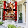 thumbnail image 1 of Garden Flag Red Dachshund Dog Welcome Canada, Dual Heritage, 12x18 POLE NOT INCLUDED, 1 of 5