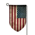 thumbnail image 1 of Garden Flag Retro Old America Flag Double Sided Small Yard Holiday Garden Flag for Outside Decor 12.5x18 Inch Fillet, 1 of 7