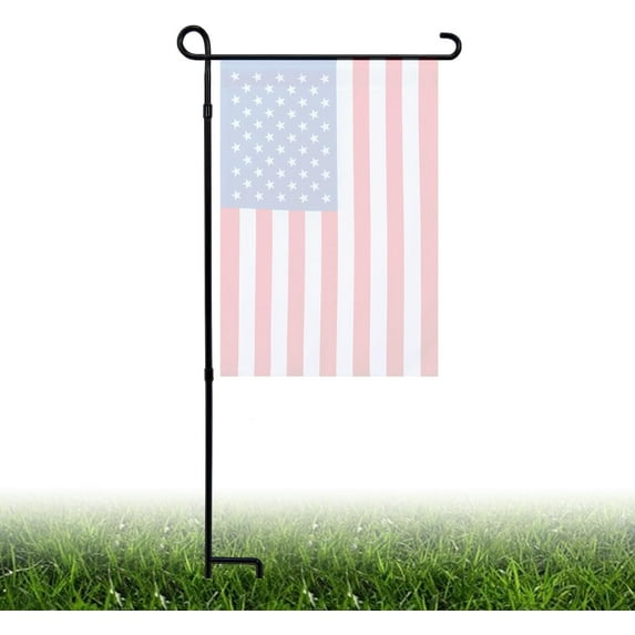 Garden Flag Stand Holder, Metal Premium Yard Flag Holder Weather-Proof, Powder-Coated Flagpole, Christmas Garden Flag, Outdoor Garden Decor Decoration