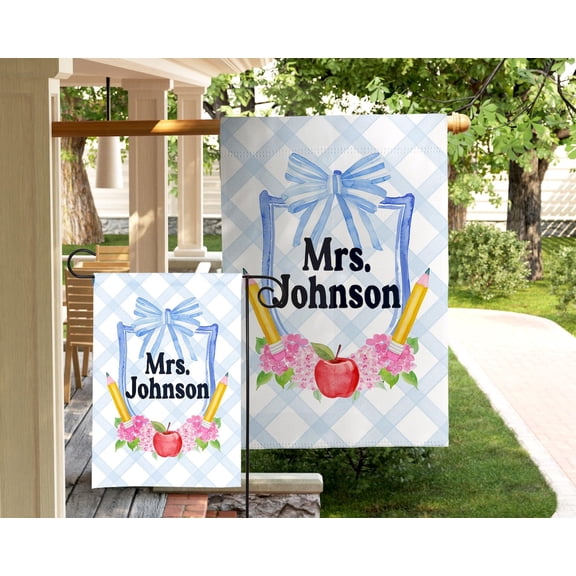 Garden Flag Teacher Flag Classroom Sign For Teacher Welcome To Class Door Hanger Teacher Appreciation V140, 12x18 POLE NOT INCLUDED