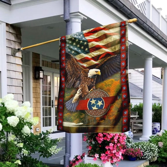Garden Flag Tennessee State Eagle, Volunteer State Pride, 12x18 POLE NOT INCLUDED