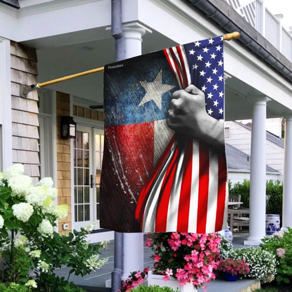Garden Flag Texas On American, Lone Star Pride, 12x18 POLE NOT INCLUDED