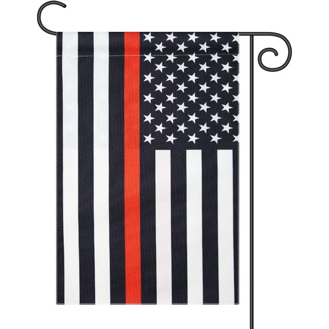Garden Flag Thin Red Line Firemen Firefighter Flag,Indoor Outdoor ...