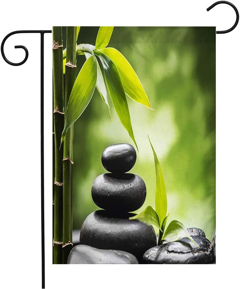 Garden Flag Welcome Flag Stability Leaf Care Still Life Zen Basalt ...