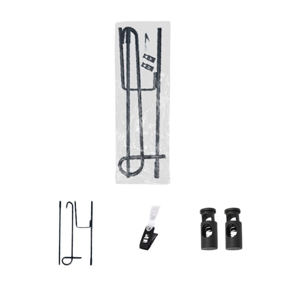 30x45cm Garden Flagpole Stand with Black Metal Pole for Courtyard Outdoor Display