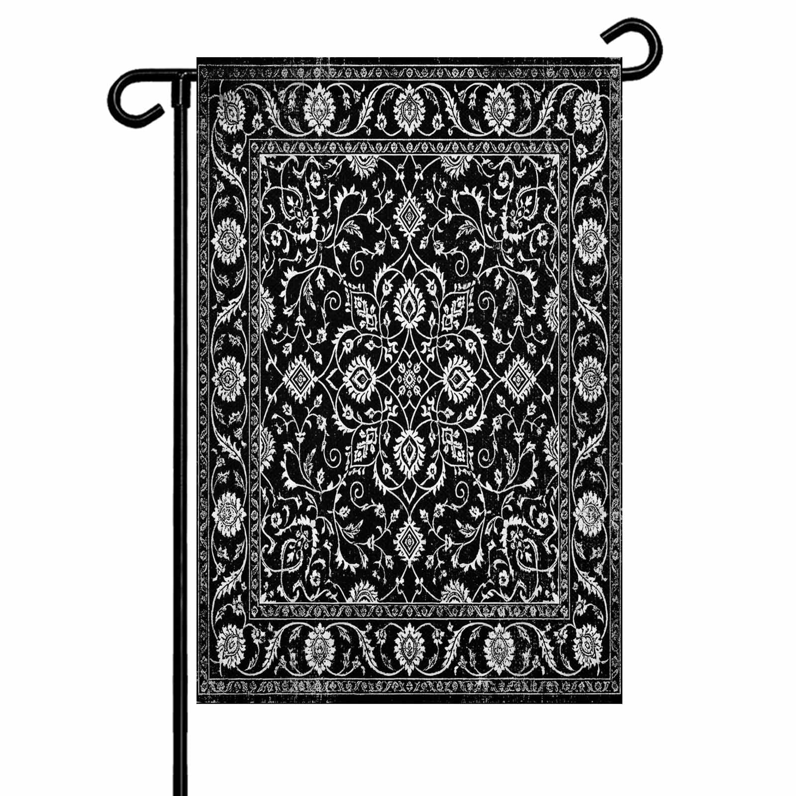 Boho Racing Flags Garden Flags Boho Paisley Floral Garden Flag Double Sided Welcome Flag ...