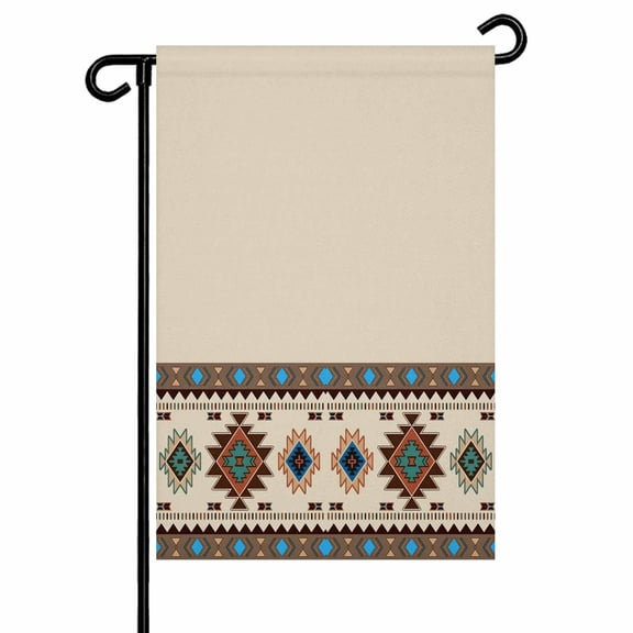 Garden Flags Boho Tribal Style Garden Flag Double Sided Welcome Flag Southwest Abstract Bohemian Yard Flags for Outdoor Backyard Lawn Porch Deck Patio Decor 12x18 Inch