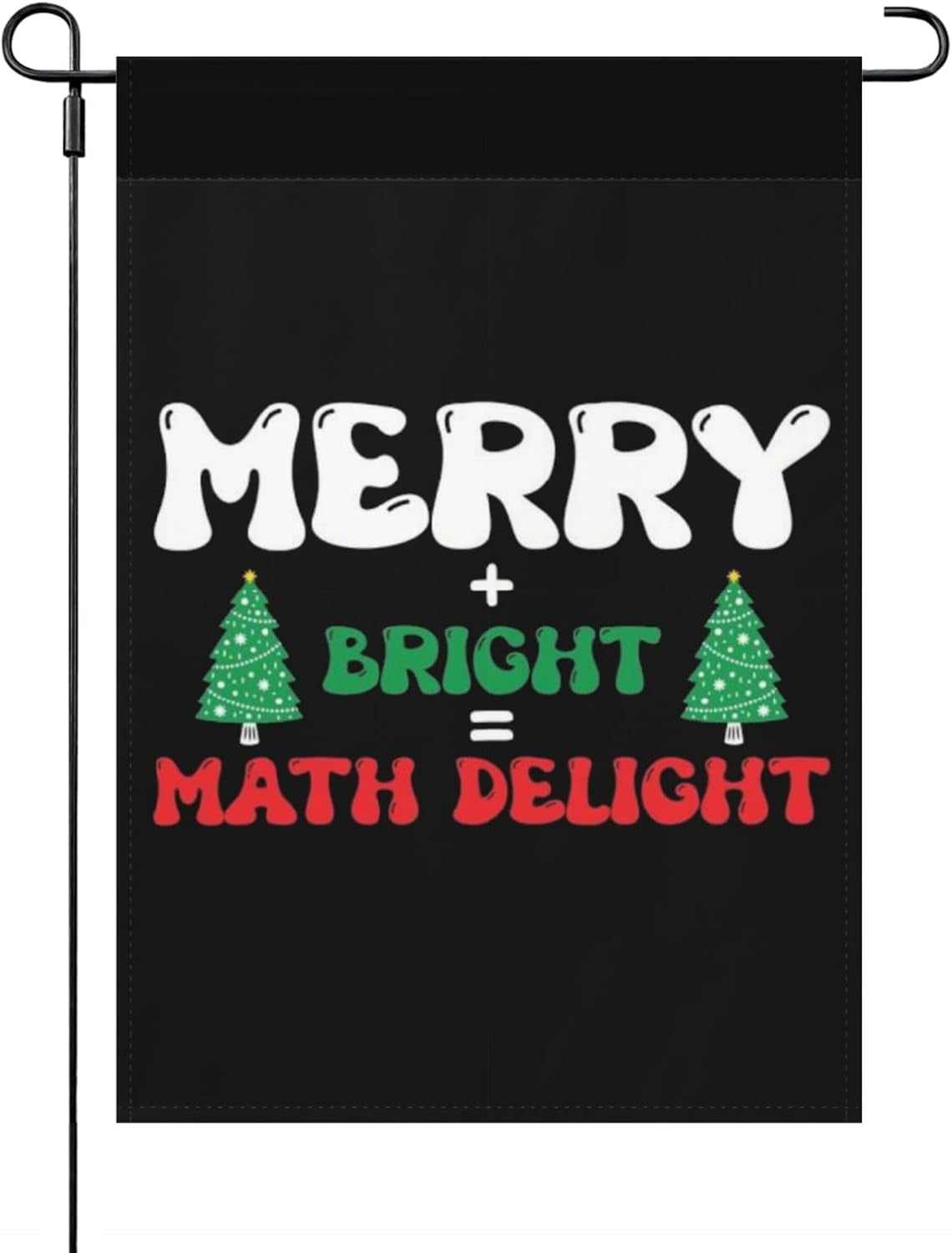 Garden Flags For Outside Merry Bright Math Delight Garden Flags Double ...
