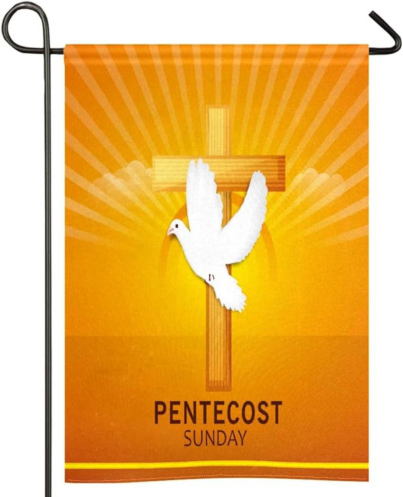 Garden Flags for Outside Happy Pentecost Sunday Dove Garden Spring Yard ...