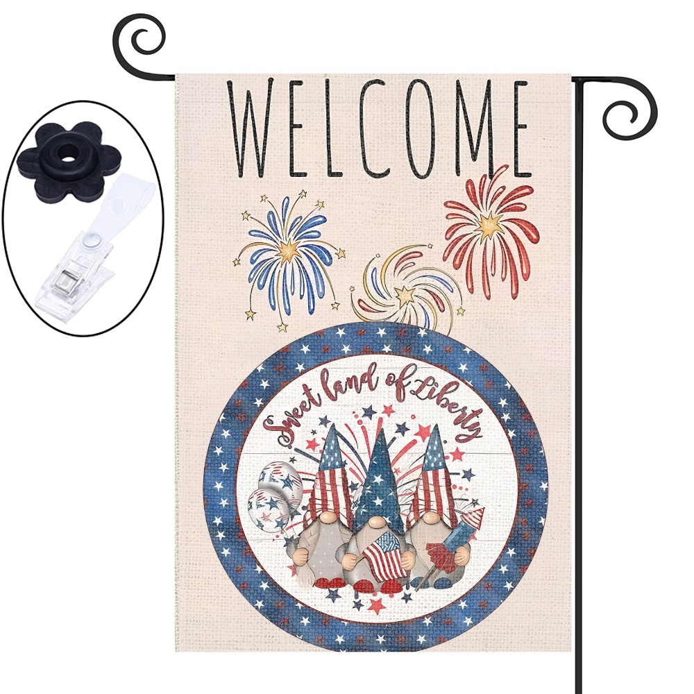 Garden Flags Set of Double Sided 12x18 Inch Holiday Yard Flag