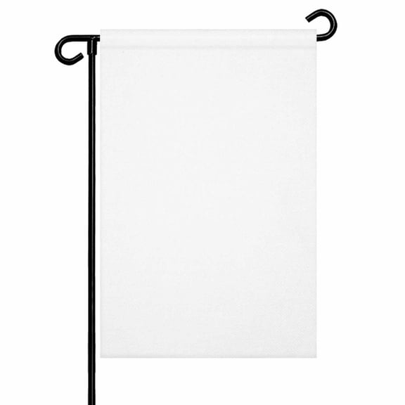 Garden Flags White Garden Flag Double Sided Welcome Flag Pure Solid Color Yard Flags for Outdoor Backyard Lawn Porch Deck Patio Decor 12x18 Inch