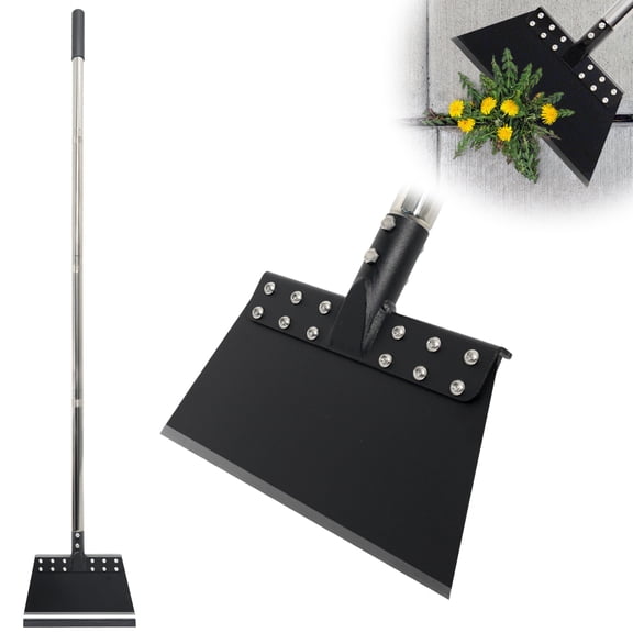 CKLT 65inch Garden Flat Shovel with Tempered Spring Steel Blade Weed Scraper