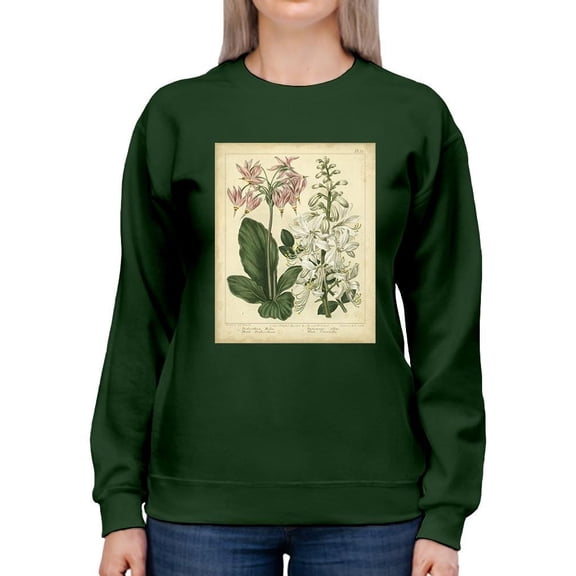 Garden Flora Iv Sweatshirt Women -Sydenham Edwards Designs, Female Small