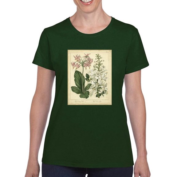 Garden Flora Iv T-Shirt Women -Sydenham Edwards Designs, Female 5X-Large