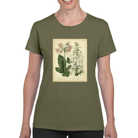Garden Flora Iv T-Shirt Women -Sydenham Edwards Designs, Female XX-Large