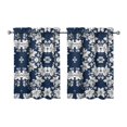 thumbnail image 1 of Garden Floral Curtains - 2 PCS Botanical Print, Spring & Summer Aesthetic, Rod Pocket Design, 1 of 4