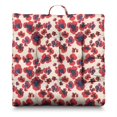 thumbnail image 1 of Garden Floral Meditation Cushion - Full & Fluffy Square Seat with Botanical Countryside Print, 1 of 3